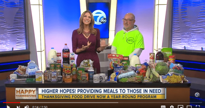 WXYZ Channel 7 Action News Affiliate ABC Network – Higher Hopes 11-13-2019  – Higher Hopes! 1,000 Turkeys, 10,000 Smiles